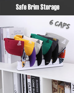 Standing Hat Rack for Fitted Basketball Caps - Storage for up to 6 hats - Free Standing - EZB