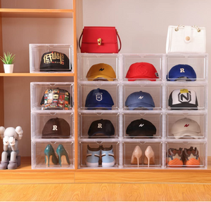 Hat Organizer & Premium Hat Storage Box for Baseball Caps - Crystal Clear