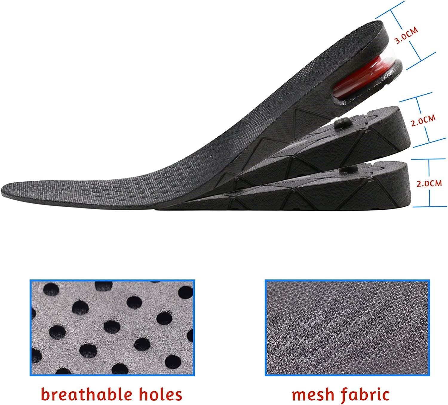 Altitude Boost Soles - Height Boosting Insoles by EZB